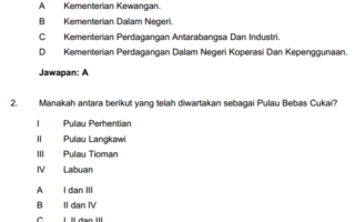 Contoh Soalan Pengetahuan AM Penolong Penguasa Kastam W27