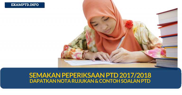 Semak Maklumat Peperiksaan Online PTD 2017/2018